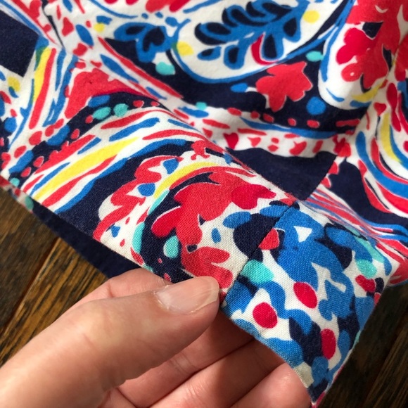 Lilly Pulitzer Women’s XXS Halibut Farrah Strapless Wide-Leg Jumpsuit w/Pockets - Picture 9 of 16